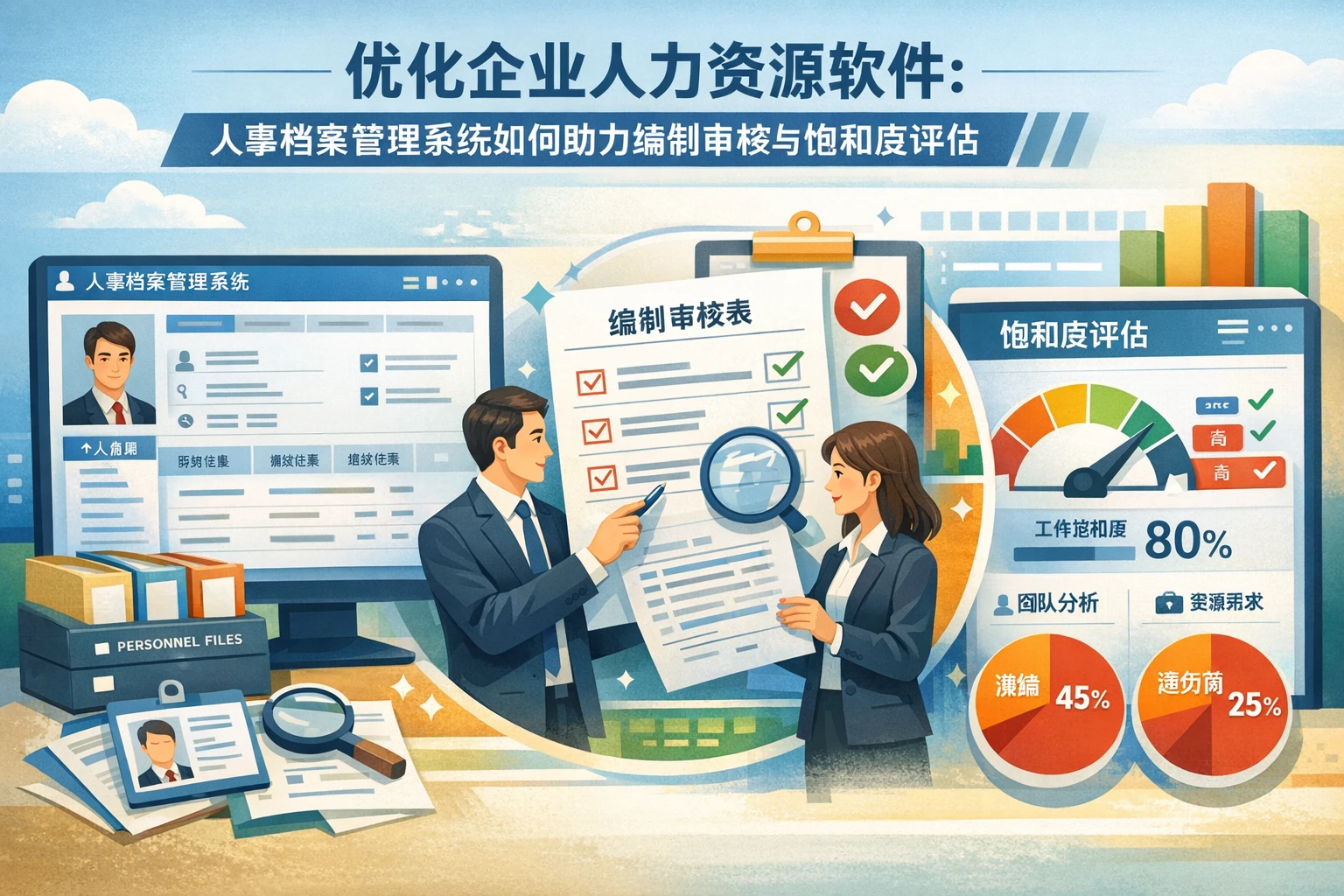 优化企业人力资源软件：人事档案管理系统如何助力编制审核与饱和度评估