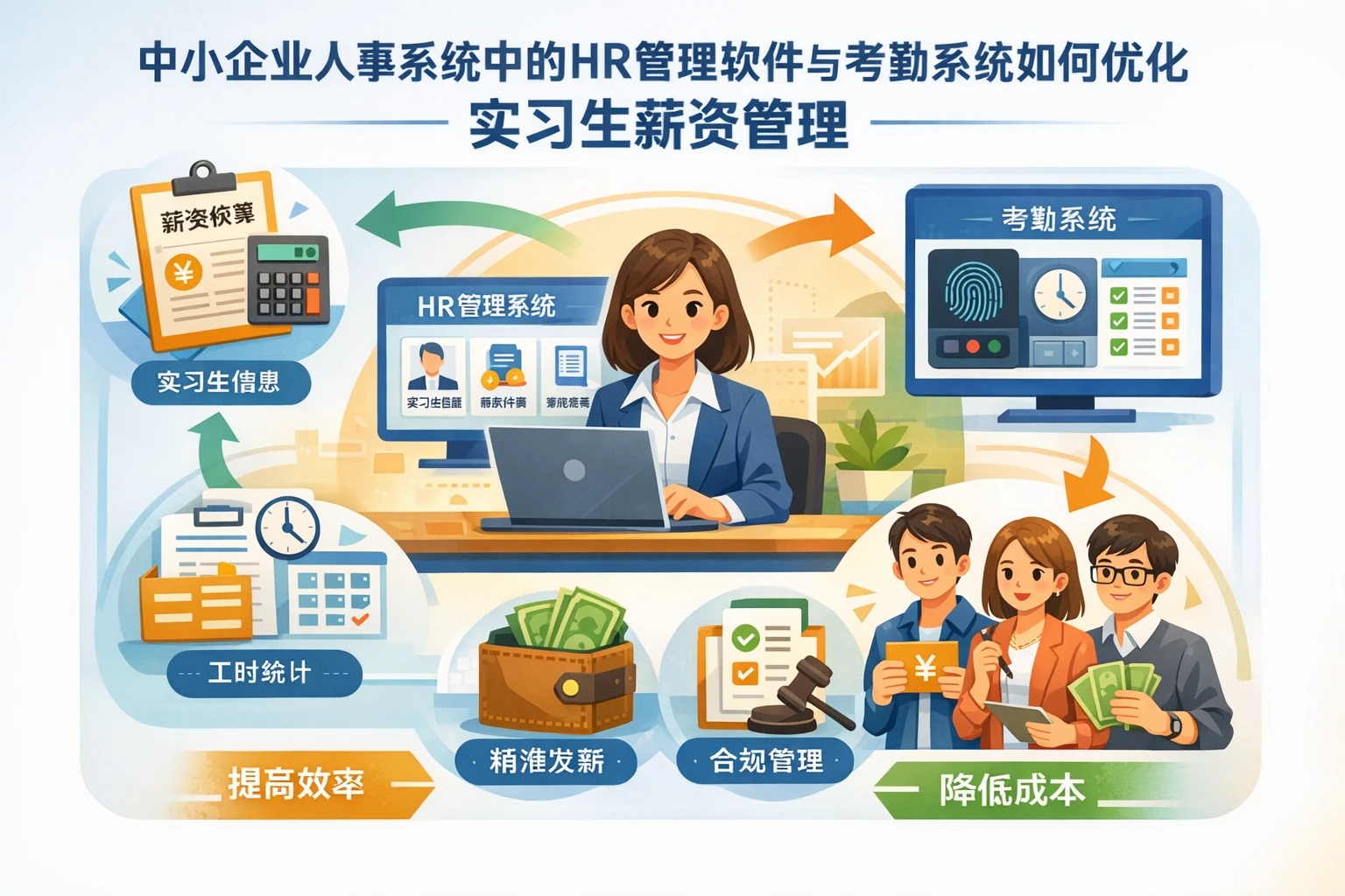 中小企业人事系统中的HR管理软件与考勤系统如何优化实习生薪资管理