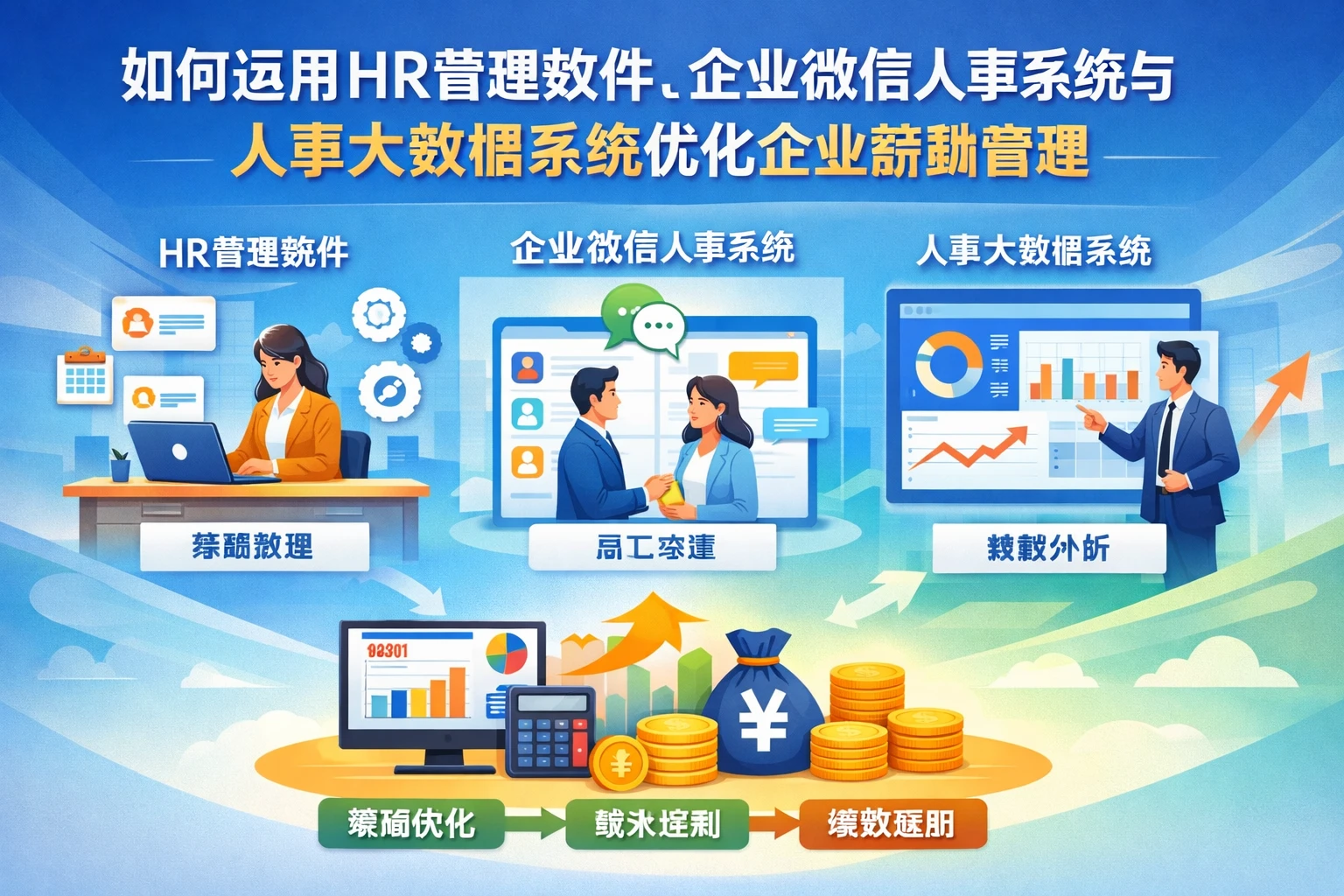 如何运用HR管理软件、企业微信人事系统与人事大数据系统优化企业薪酬管理