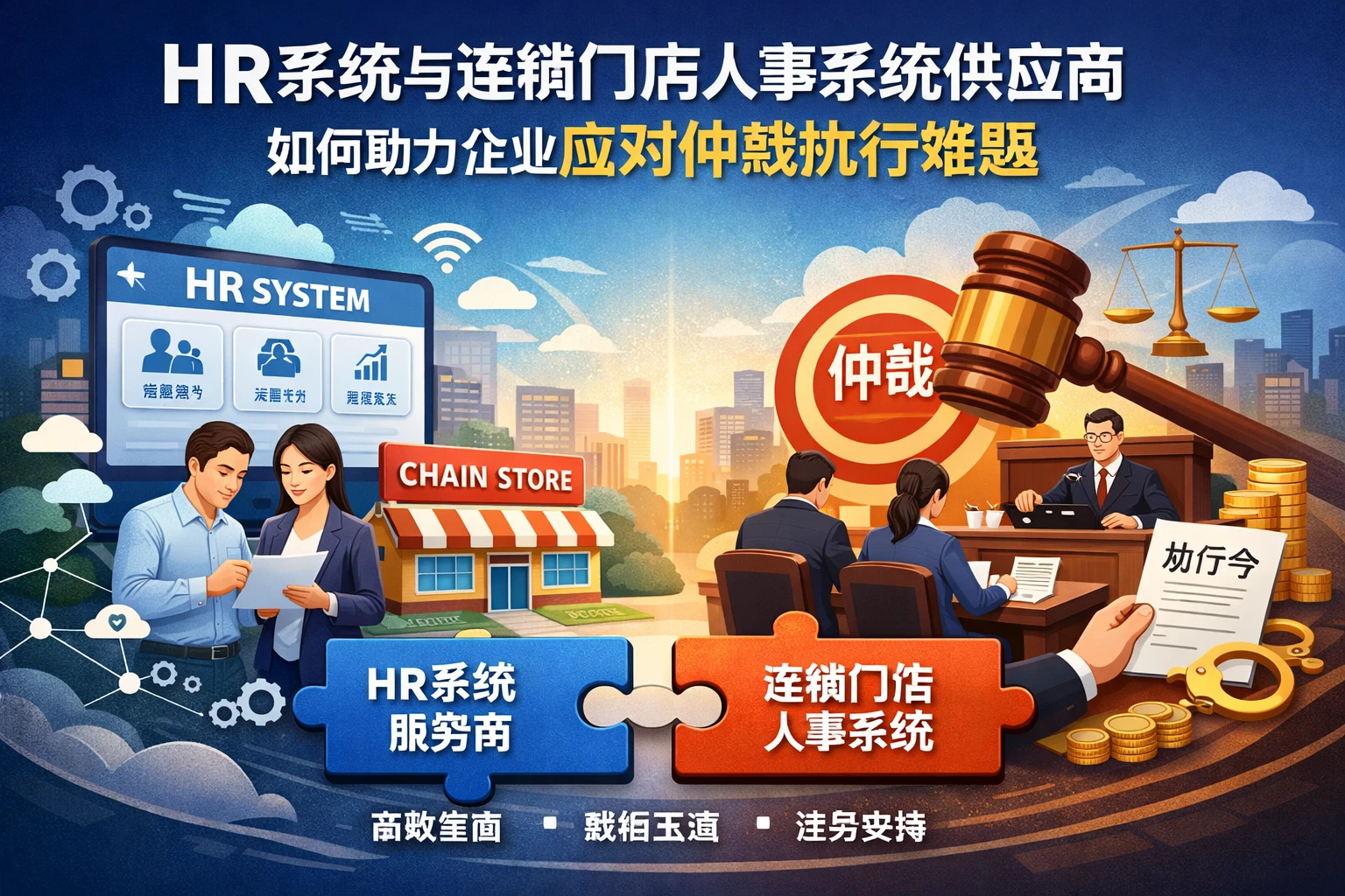 HR系统与连锁门店人事系统供应商如何助力企业应对仲裁执行难题