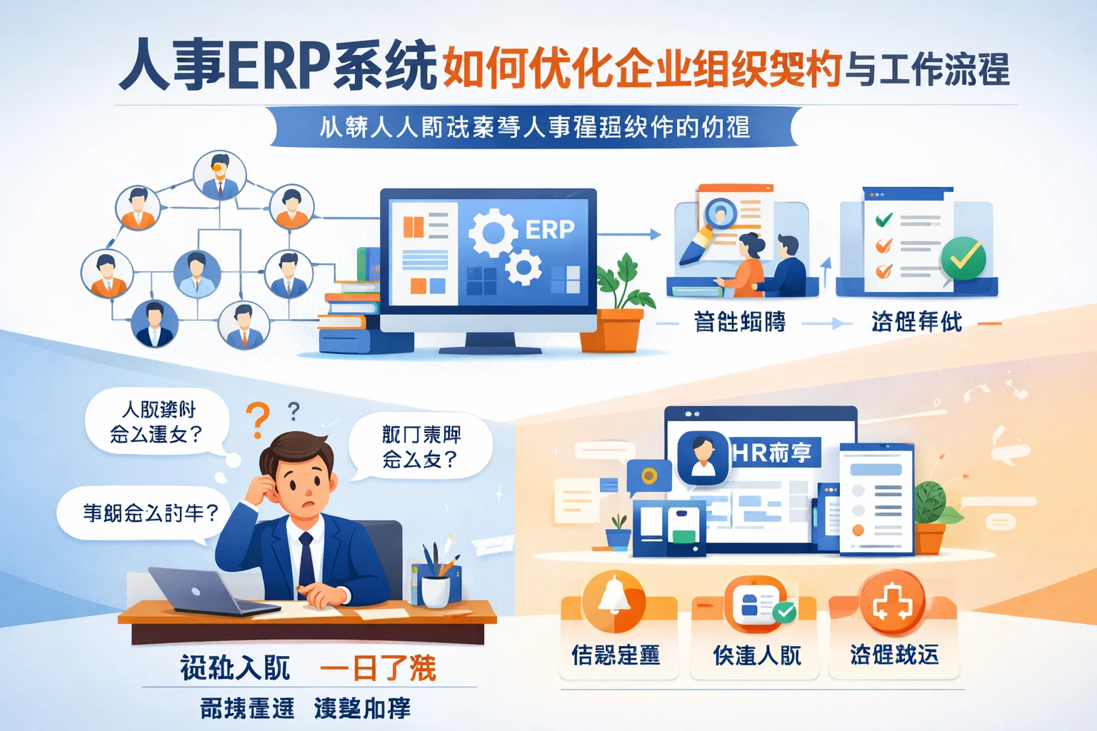 人事ERP系统如何优化企业组织架构与工作流程——从新人入职困惑看人事管理软件的价值