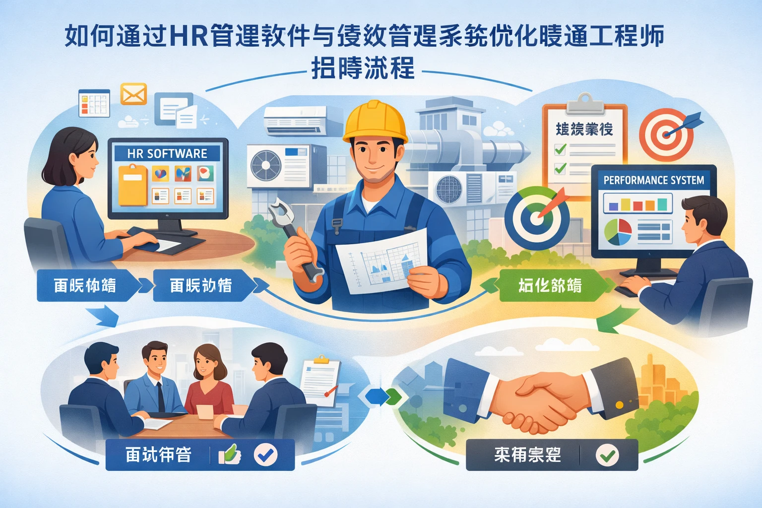 如何通过HR管理软件与绩效管理系统优化暖通工程师招聘流程
