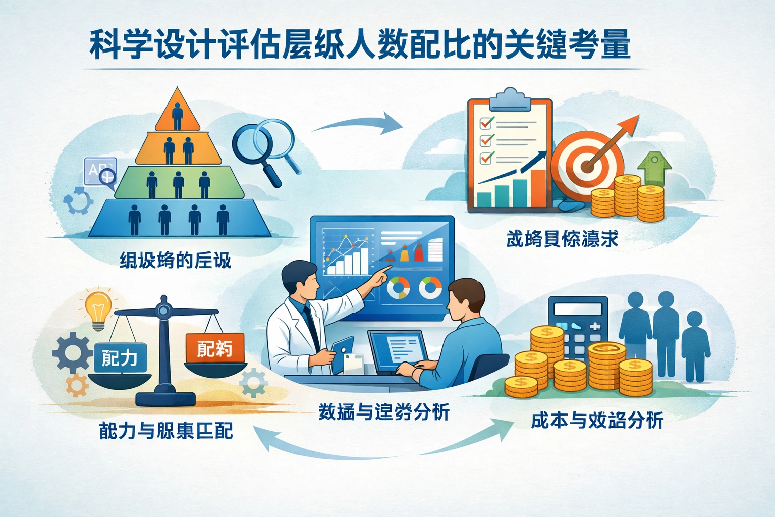 科学设计评估层级人数配比的关键考量