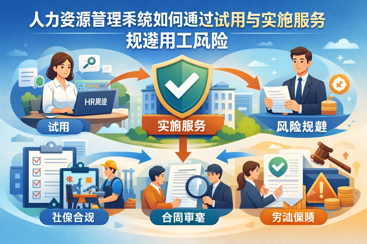 人力资源管理系统如何通过试用与实施服务规避用工风险