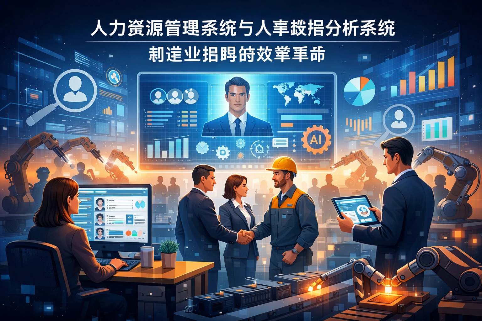 人力资源管理系统与人事数据分析系统：制造业招聘的效率革命