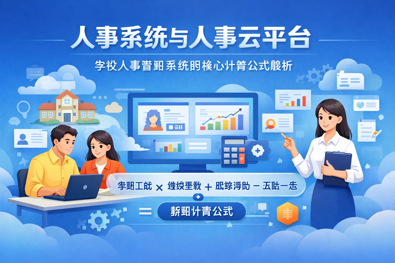 人事系统与人事云平台:学校人事管理系统的核心计算公式解析