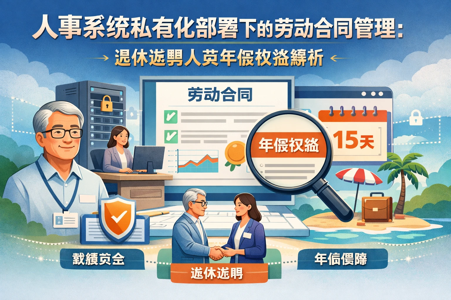 人事系统私有化部署下的劳动合同管理：退休返聘人员年假权益解析