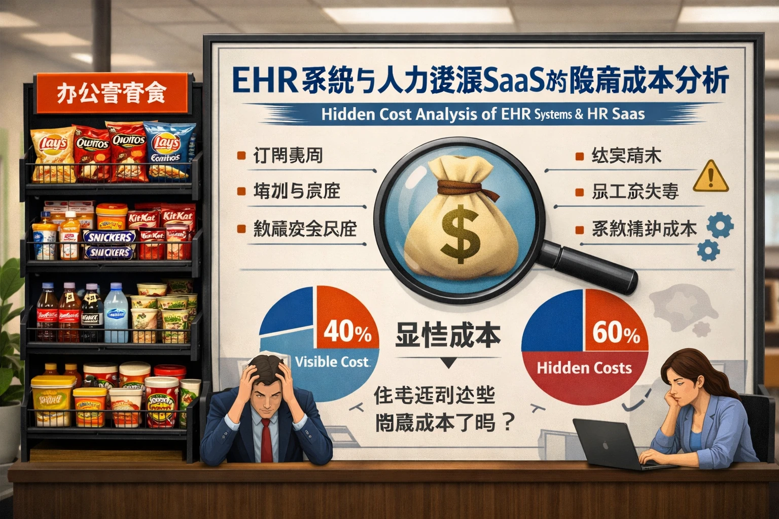 办公室零食货架对ehr系统与人力资源SaaS的隐藏成本分析