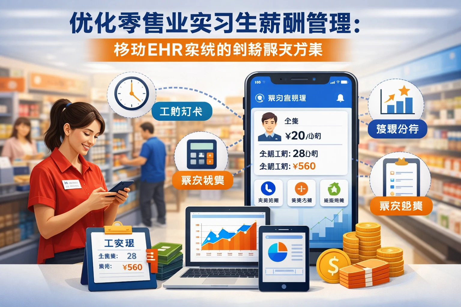 优化零售业实习生薪酬管理：移动EHR系统的创新解决方案