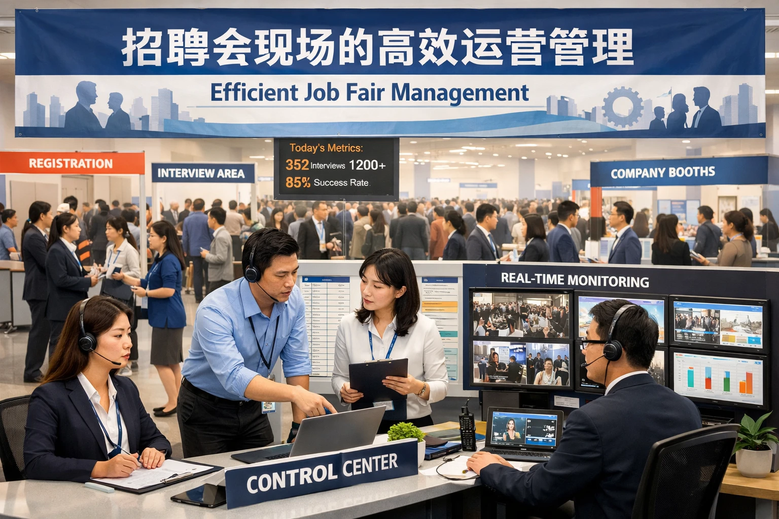招聘会现场的高效运营管理