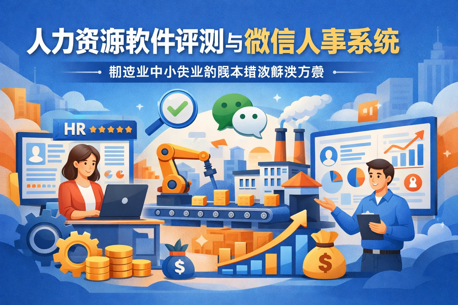 人力资源软件评测与微信人事系统：制造业中小企业的降本增效解决方案