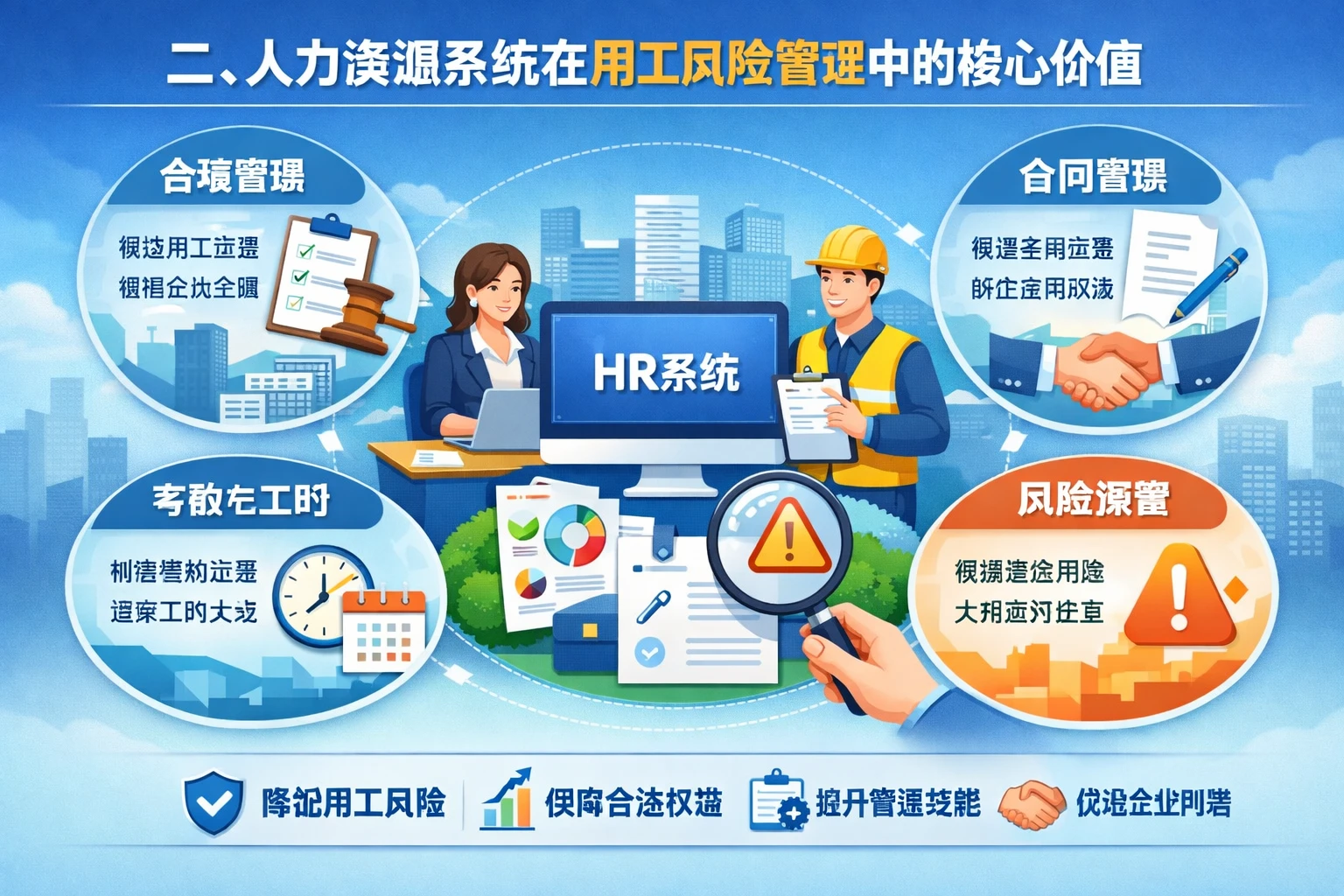 二、人力资源系统在用工风险管理中的核心价值
