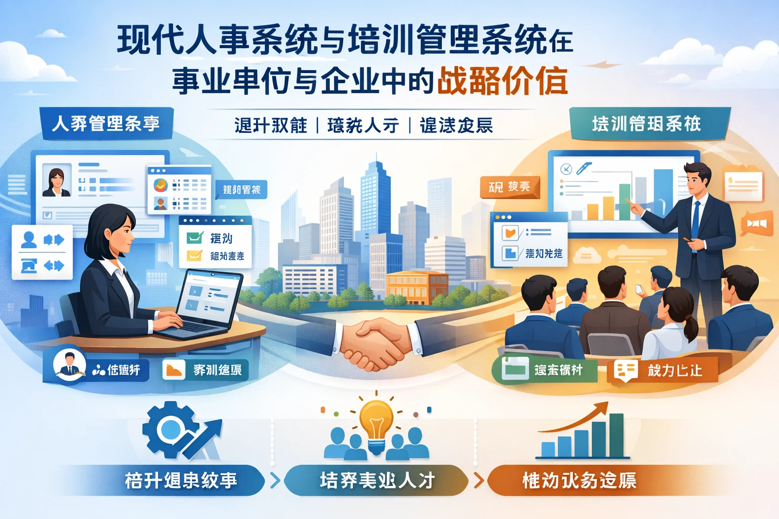 现代人事系统与培训管理系统在事业单位与企业中的战略价值