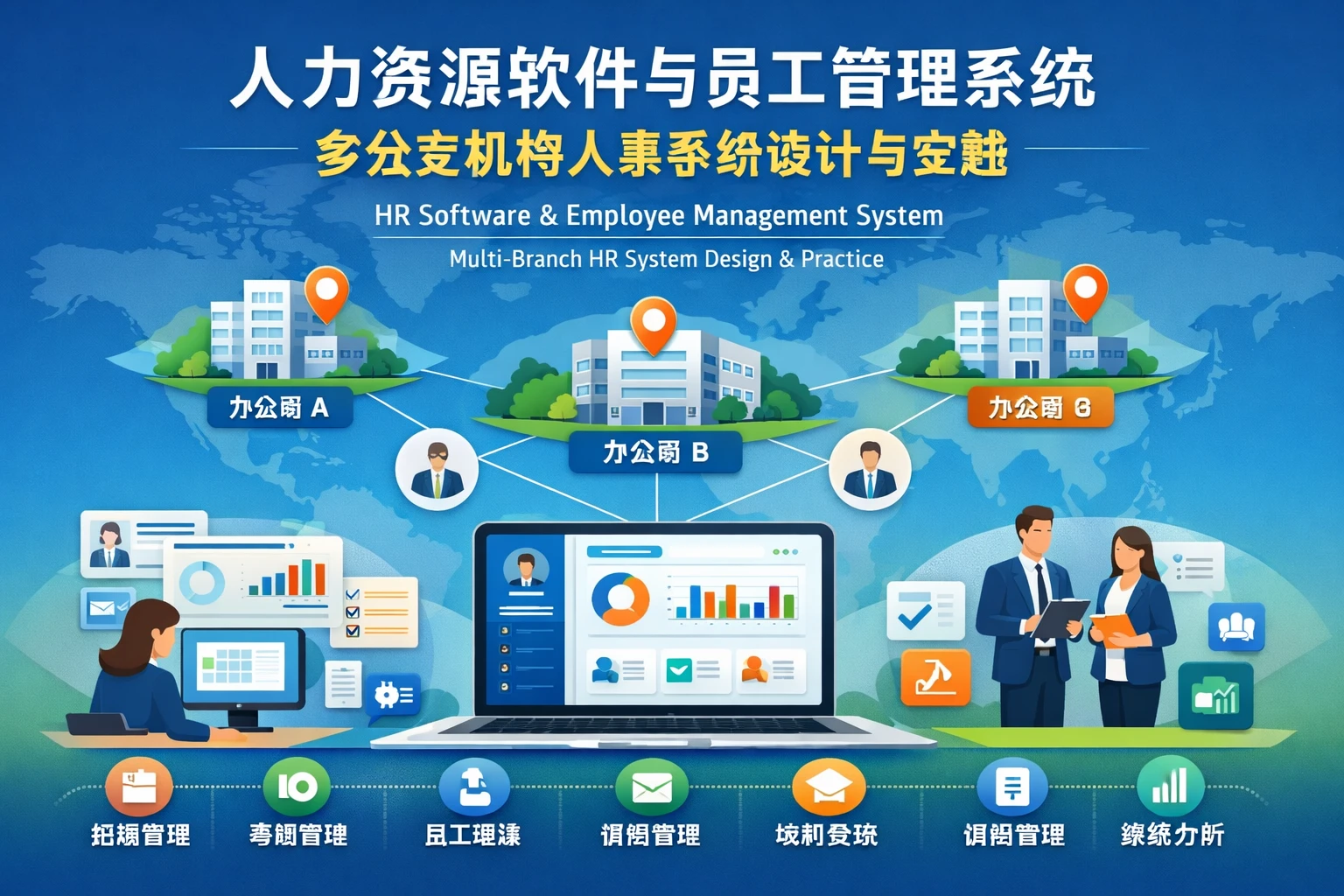 人力资源软件与员工管理系统：多分支机构人事系统设计与实践