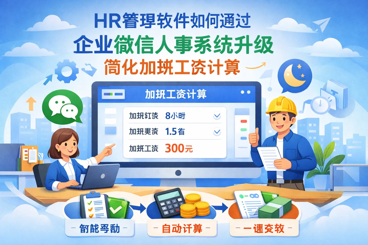 HR管理软件如何通过企业微信人事系统升级简化加班工资计算