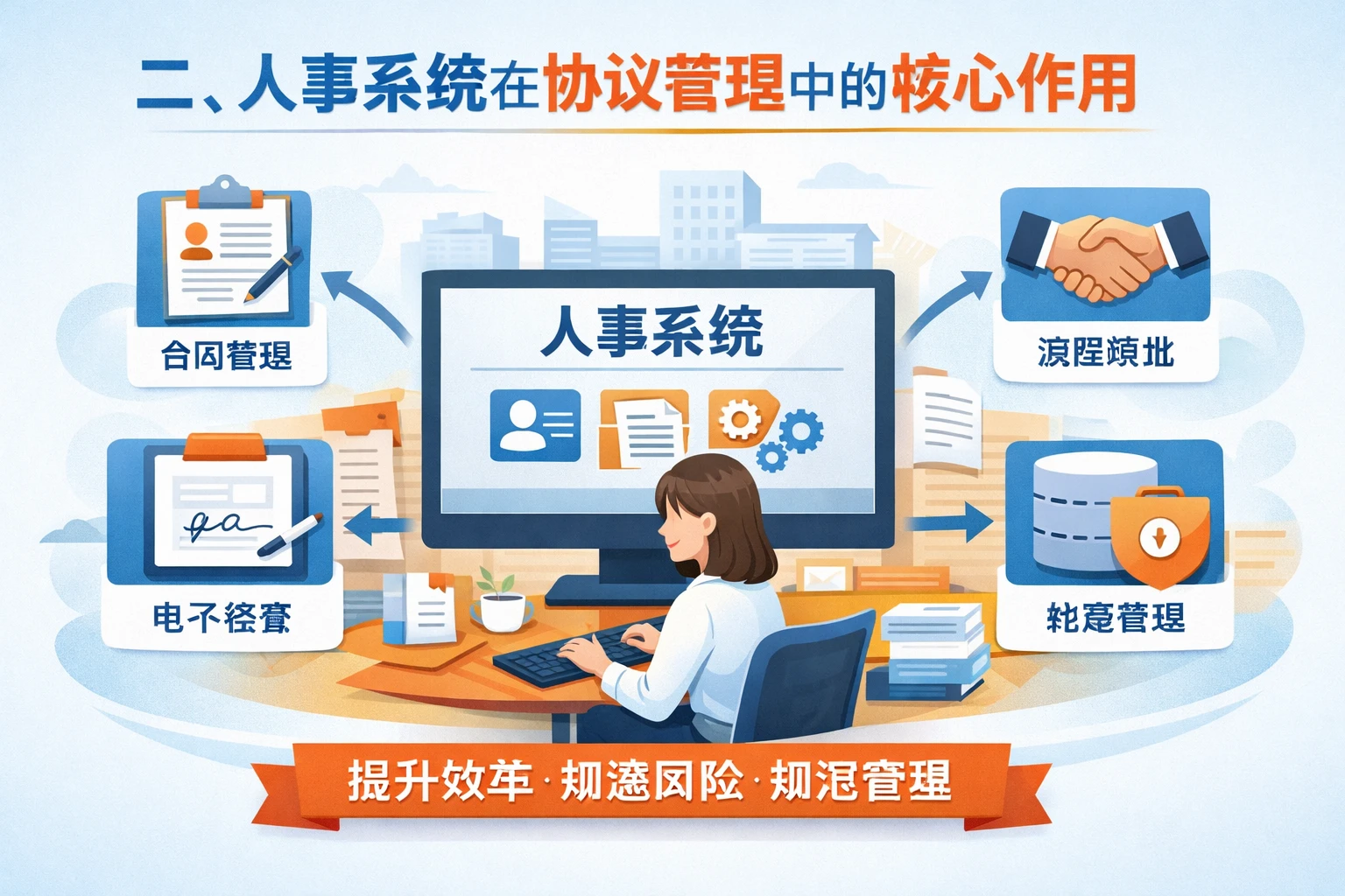 二、人事系统在协议管理中的核心作用