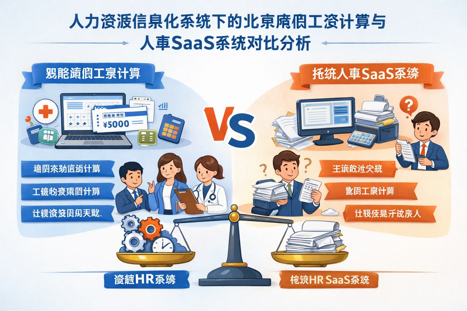 人力资源信息化系统下的北京病假工资计算与人事SaaS系统对比分析