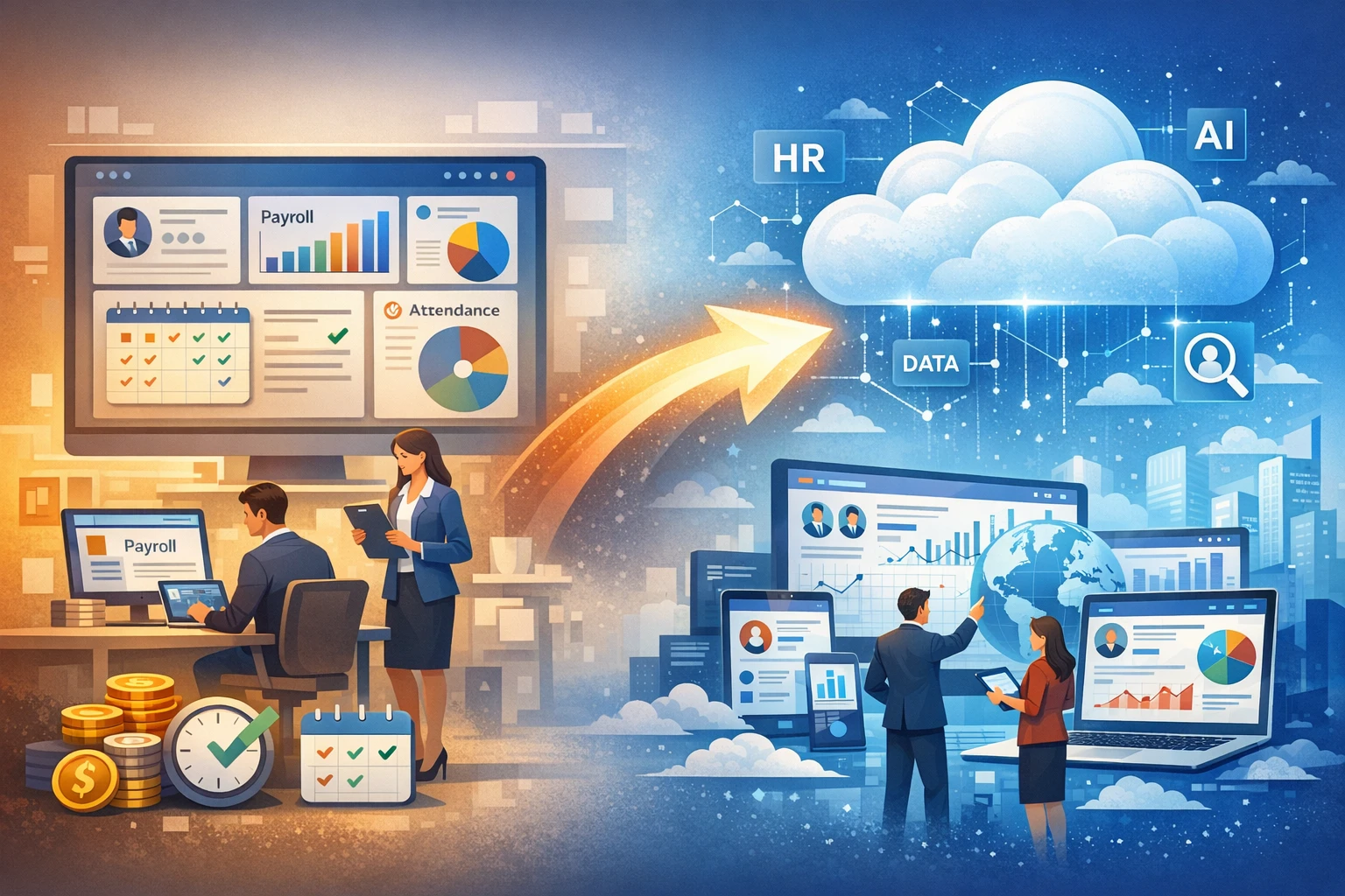 现代人事管理系统的一体化与云端转型：从人事工资考勤一体化系统到人力资源云系统