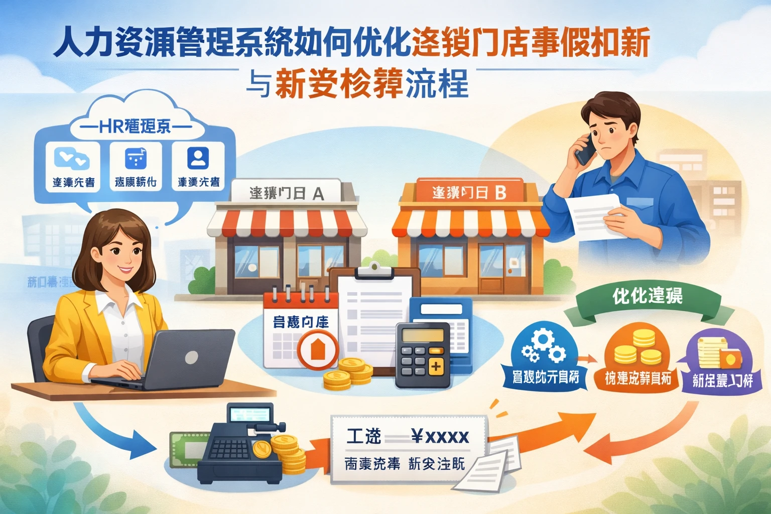 人力资源管理系统如何优化连锁门店事假扣薪与薪资核算流程