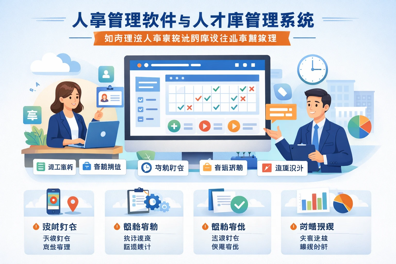 人事管理软件与人才库管理系统：如何通过人事系统试用解决企业考勤难题