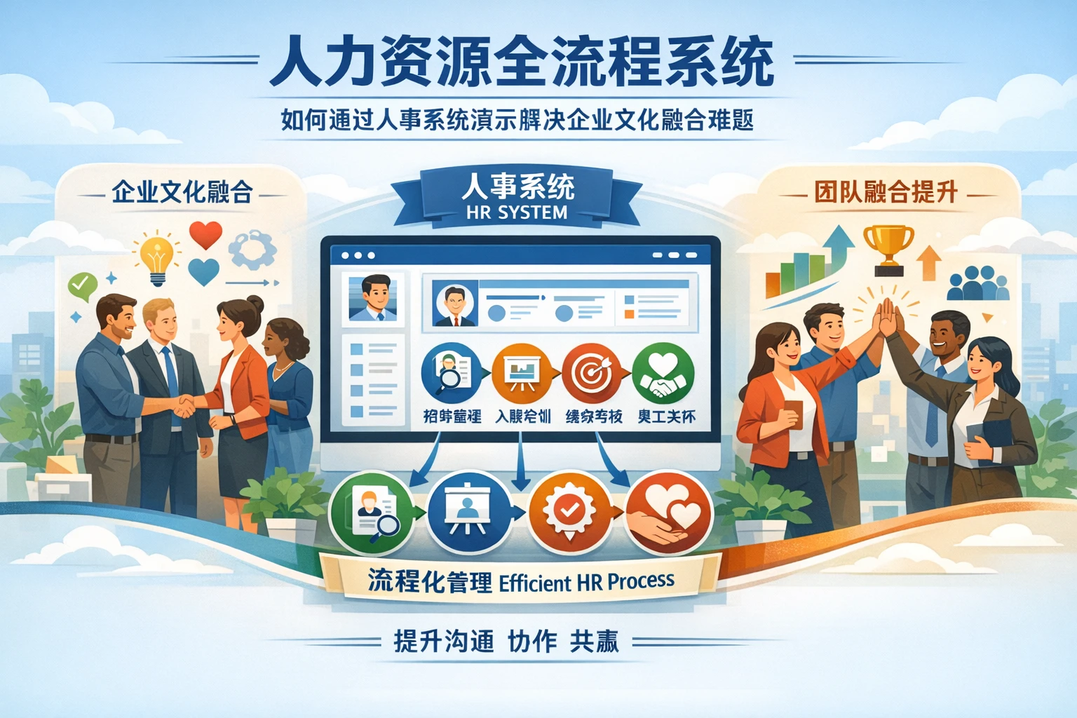 人力资源全流程系统:如何通过人事系统演示解决企业文化融合难题