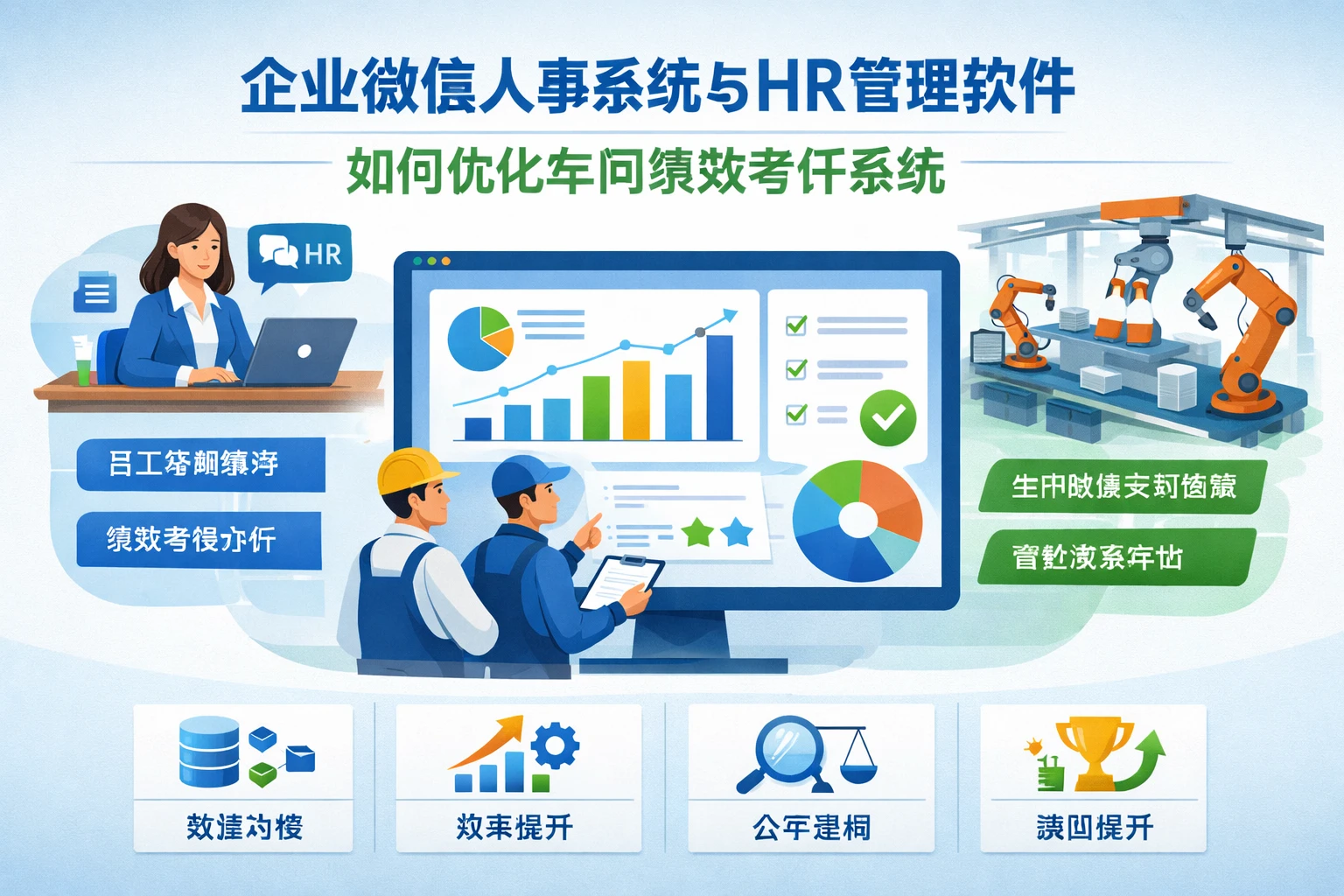 企业微信人事系统与HR管理软件如何优化车间绩效考评系统