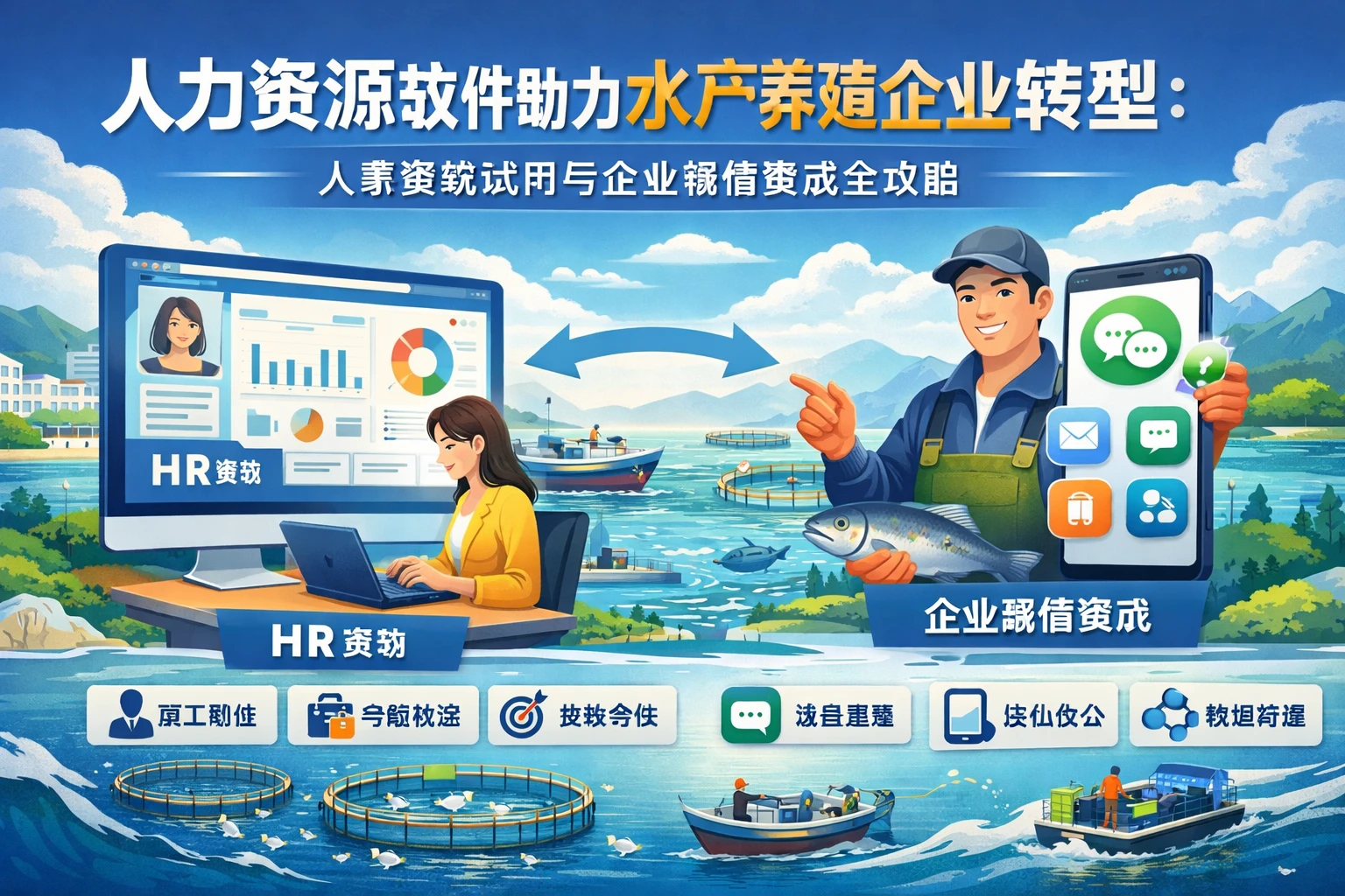 人力资源软件助力水产养殖企业转型：人事系统试用与企业微信集成全攻略