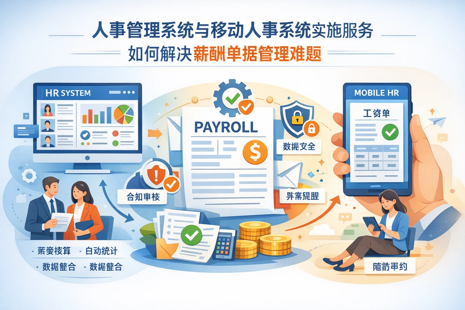 人事管理系统与移动人事系统实施服务如何解决薪酬单据管理难题