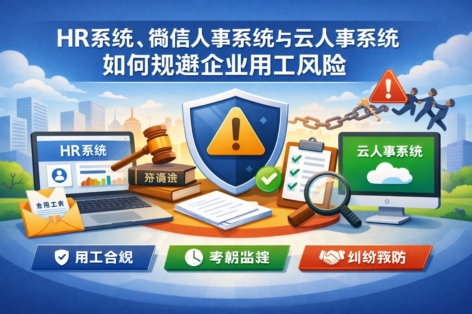 HR系统、微信人事系统与云人事系统如何规避企业用工风险