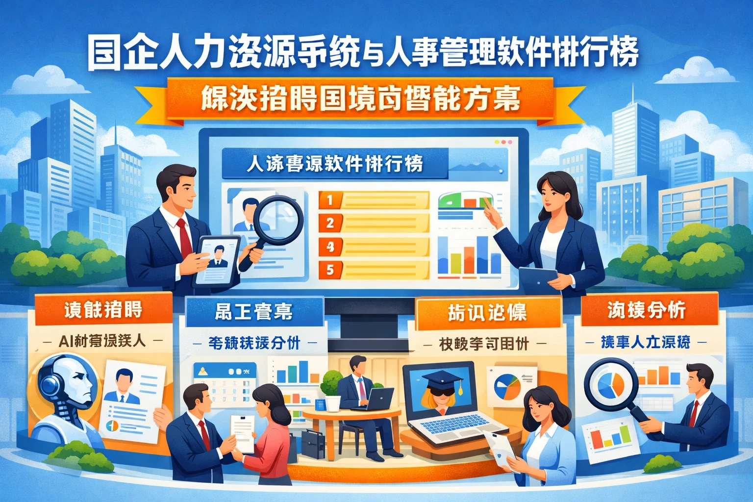 国企人力资源系统与人事管理软件排行榜：解决招聘困境的智能方案