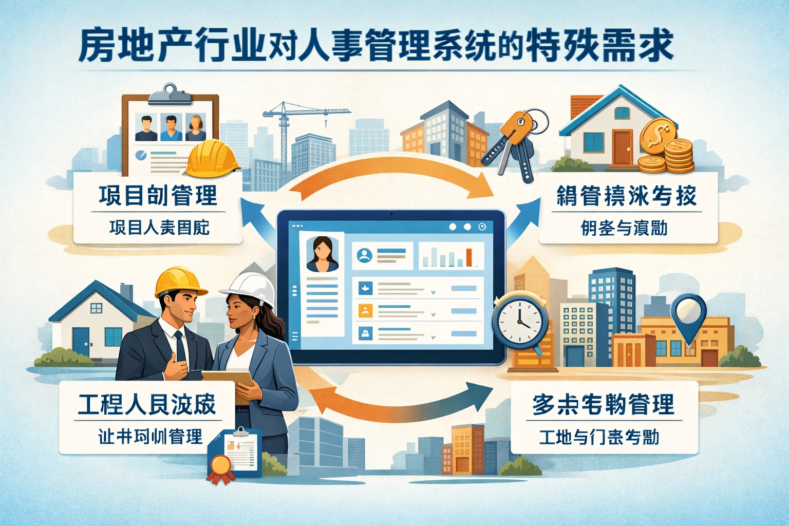 房地产行业对人事管理系统的特殊需求