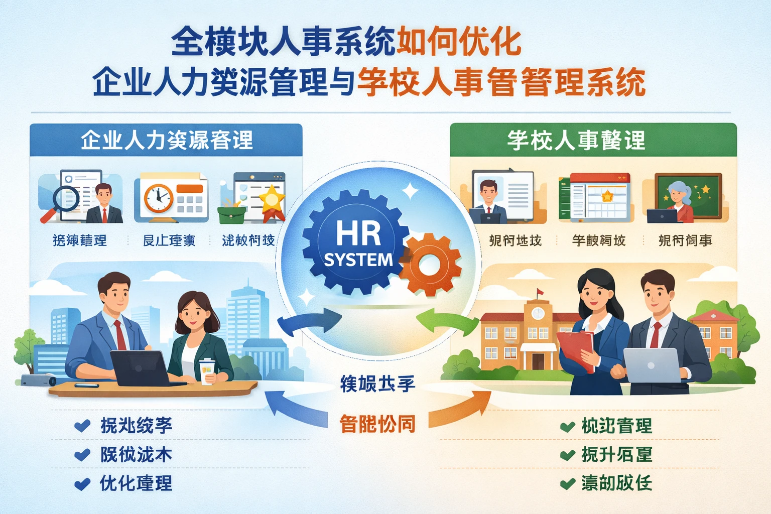 全模块人事系统如何优化企业人力资源管理与学校人事管理系统