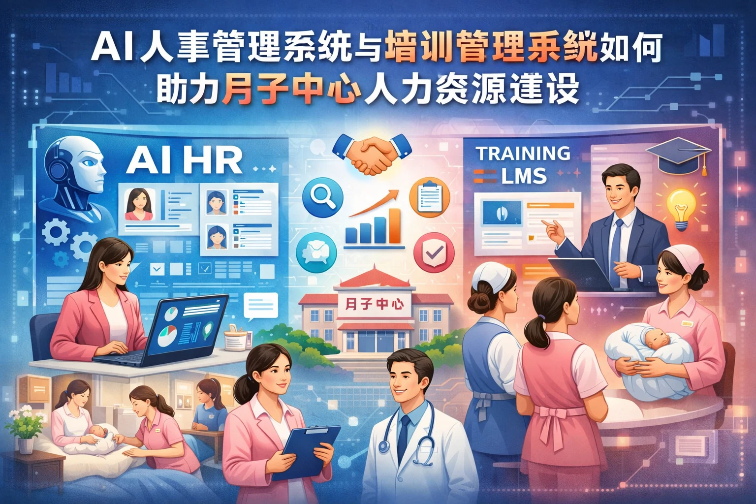 AI人事管理系统与培训管理系统如何助力月子中心人力资源建设