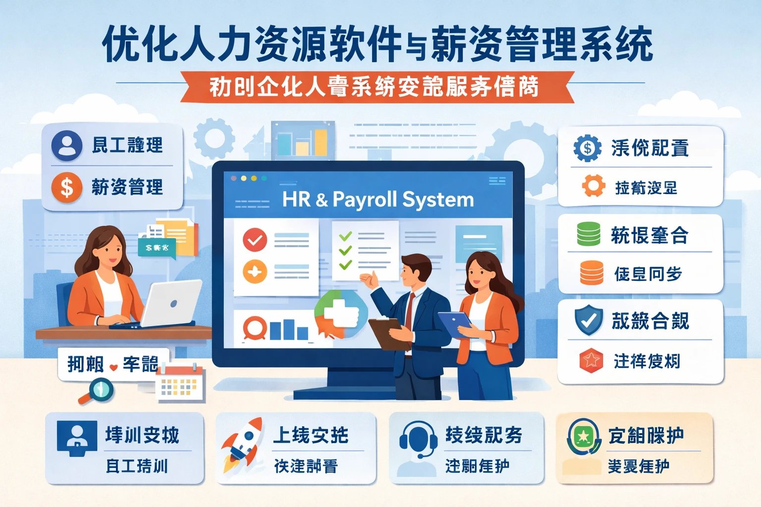 优化人力资源软件与薪资管理系统：初创企业人事系统实施服务指南