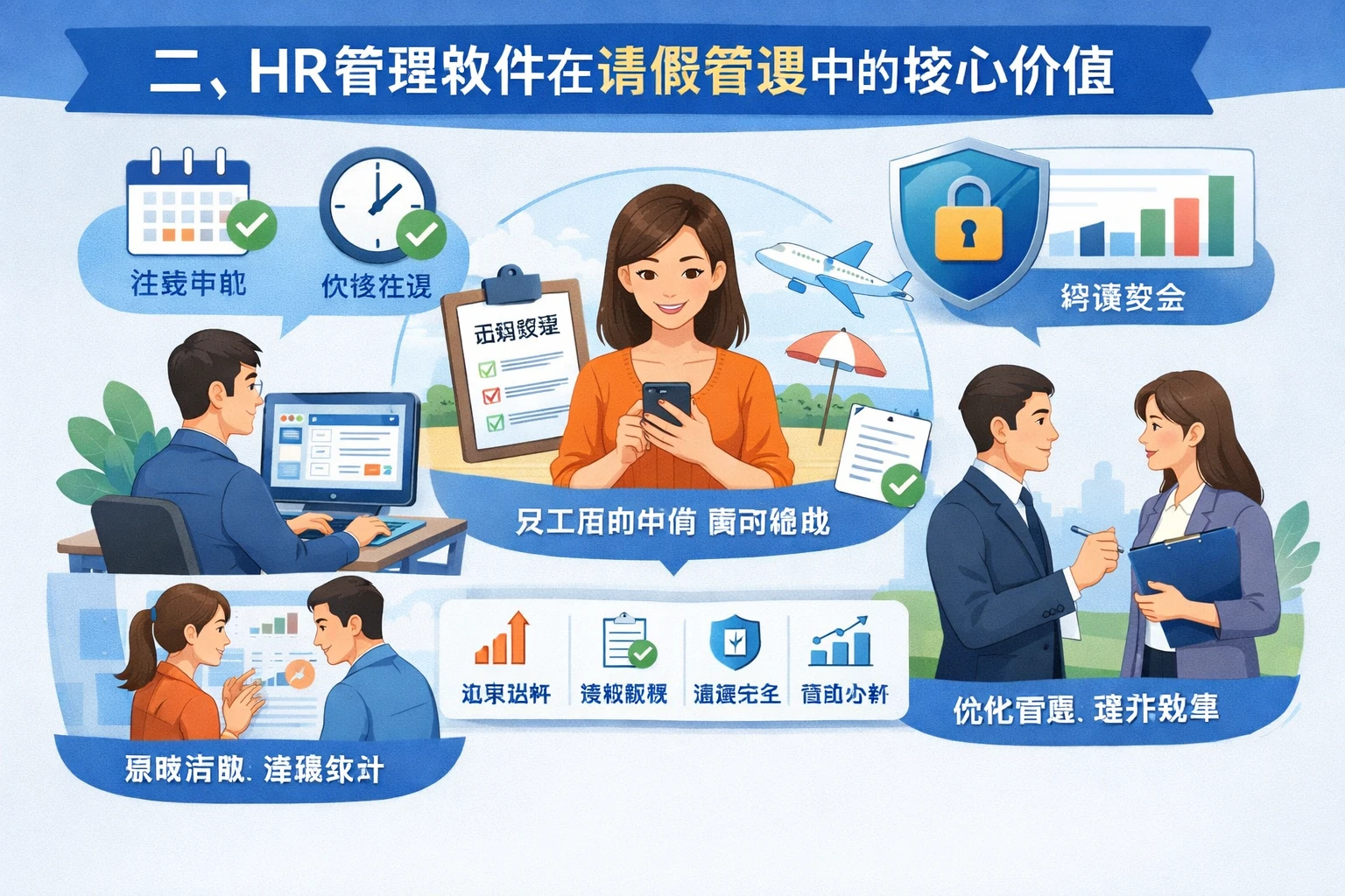 二、HR管理软件在请假管理中的核心价值