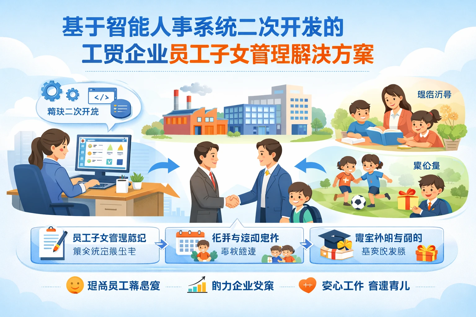 基于智能人事系统二次开发的工贸企业员工子女管理解决方案