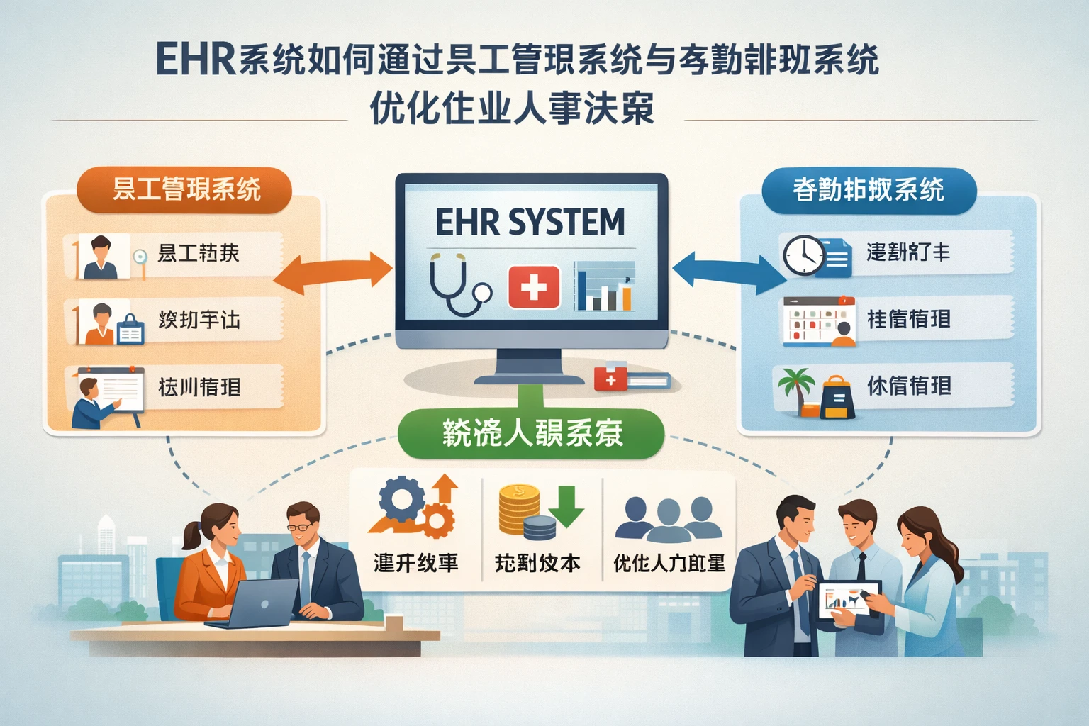 EHR系统如何通过员工管理系统与考勤排班系统优化企业人事决策