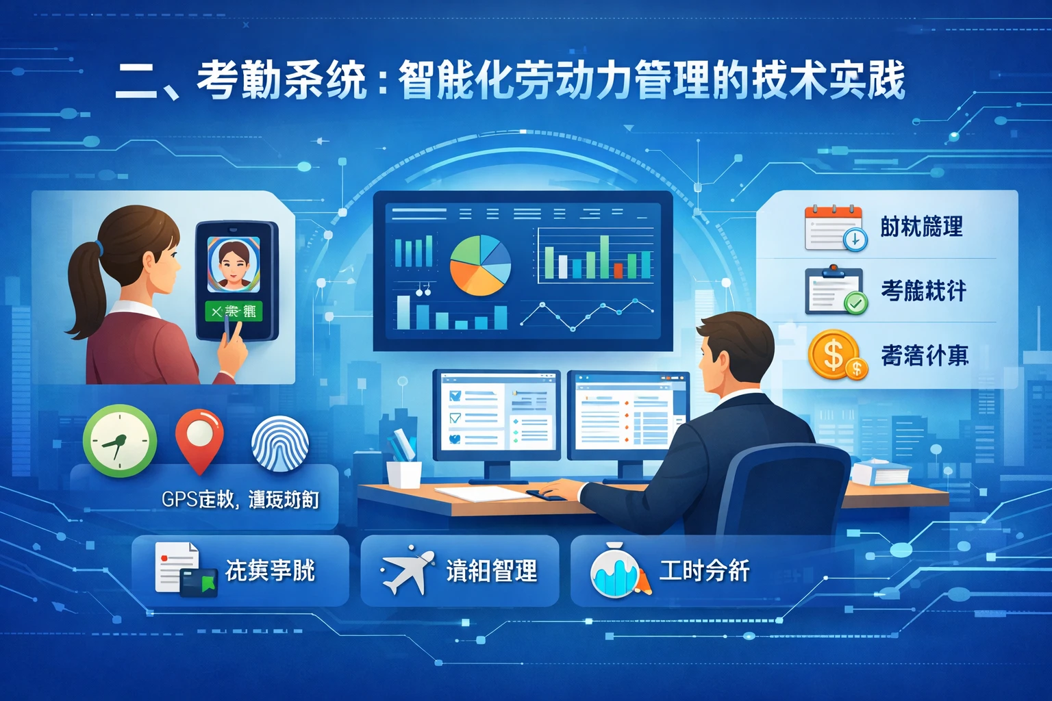 二、考勤系统：智能化劳动力管理的技术实践