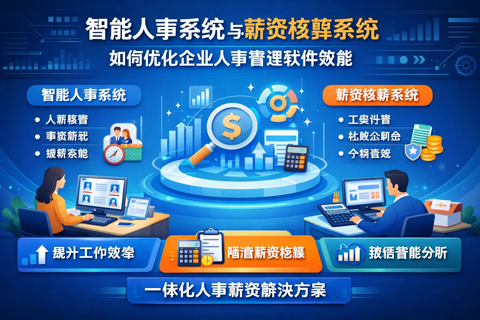 智能人事系统与薪资核算系统如何优化企业人事管理软件效能