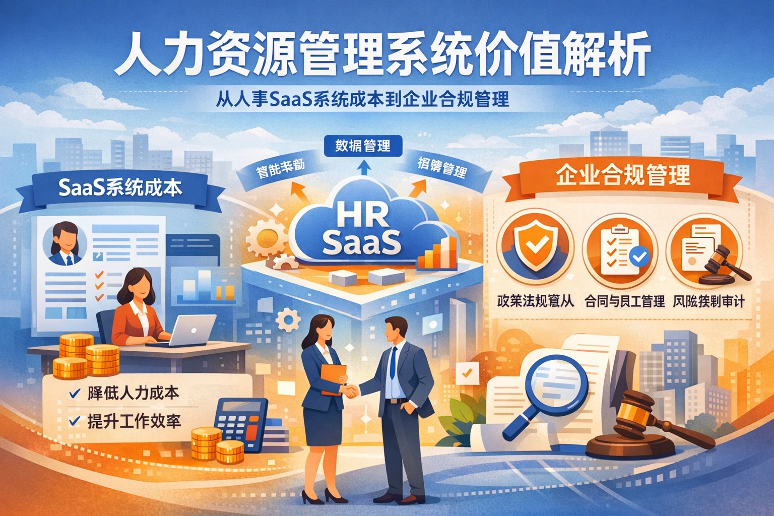 人力资源管理系统价值解析：从人事SaaS系统成本到企业合规管理