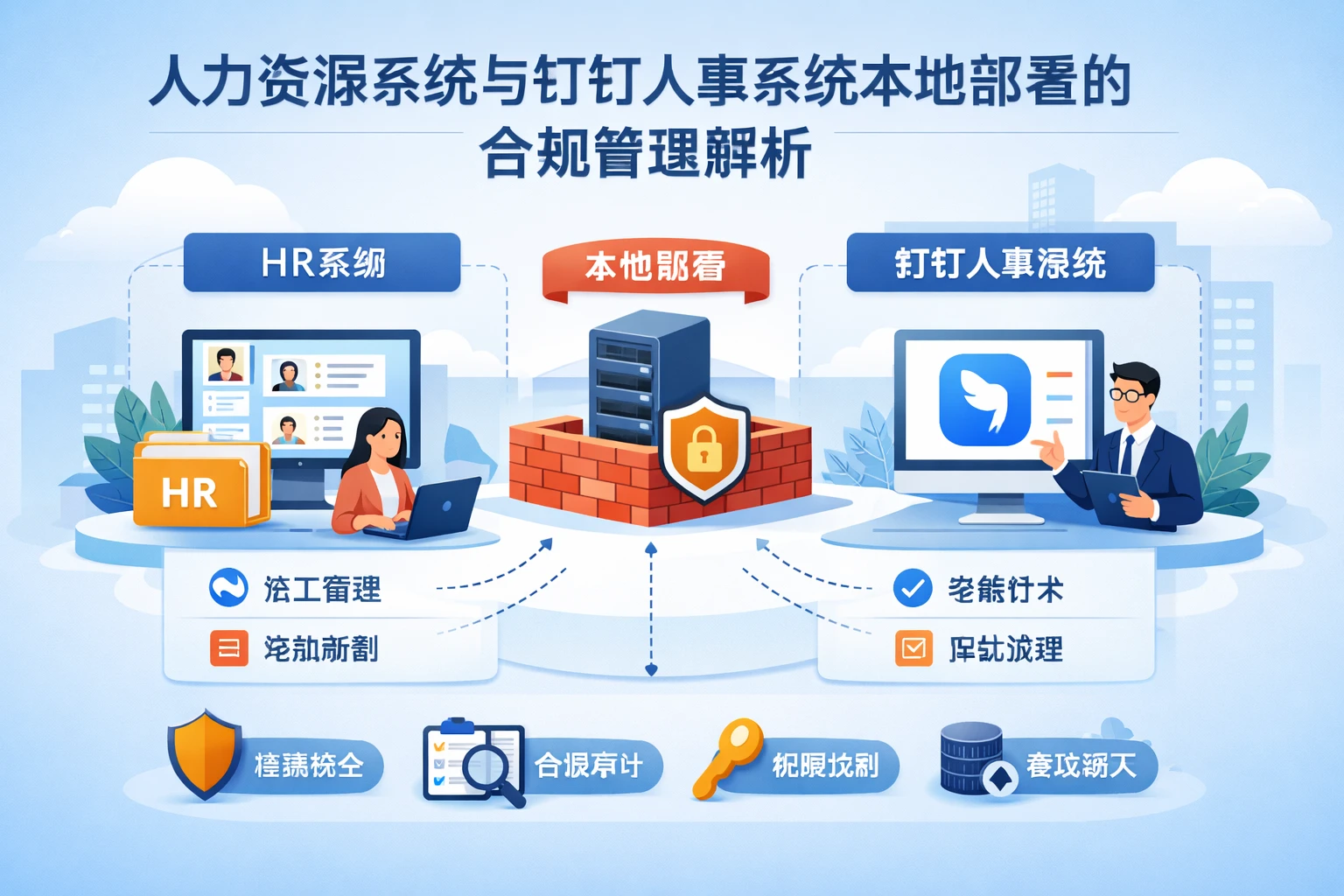 人力资源系统与钉钉人事系统本地部署的合规管理解析