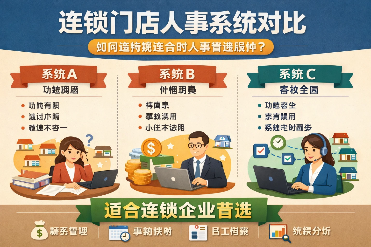 连锁门店人事系统对比:如何选择最适合的人事管理软件