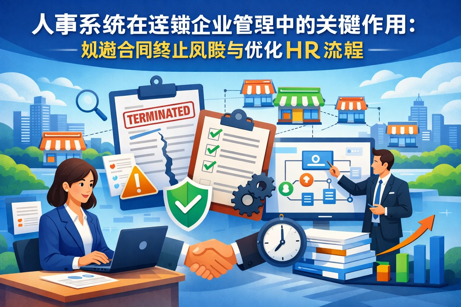 人事系统在连锁企业管理中的关键作用：规避合同终止风险与优化HR流程