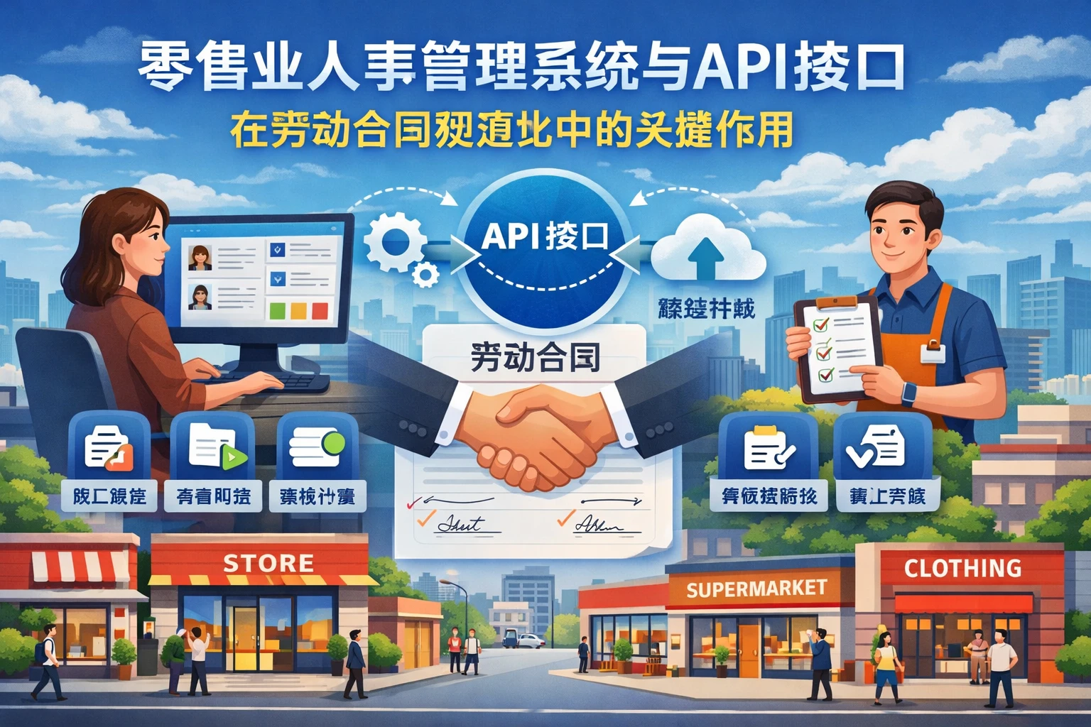 零售业人事管理系统与API接口在劳动合同规范化中的关键作用