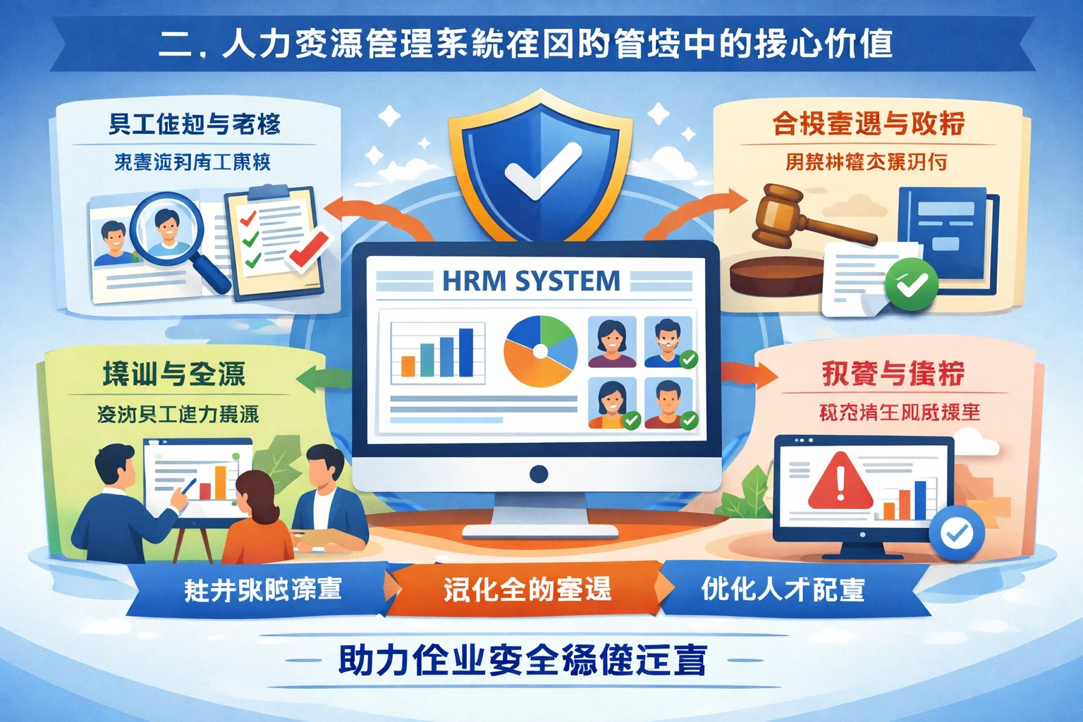 二、人力资源管理系统在风险管控中的核心价值