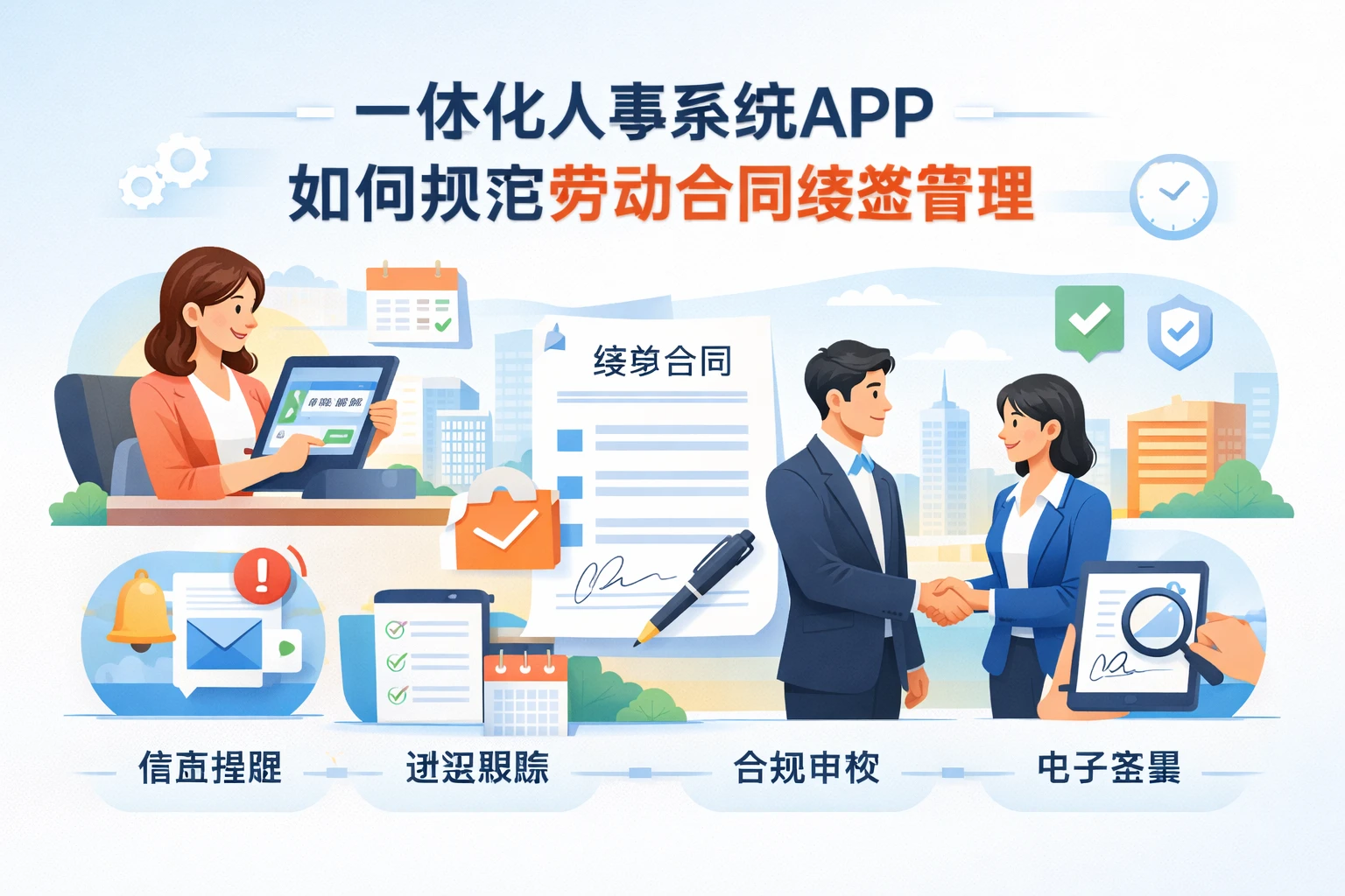 一体化人事系统APP如何规范劳动合同续签管理