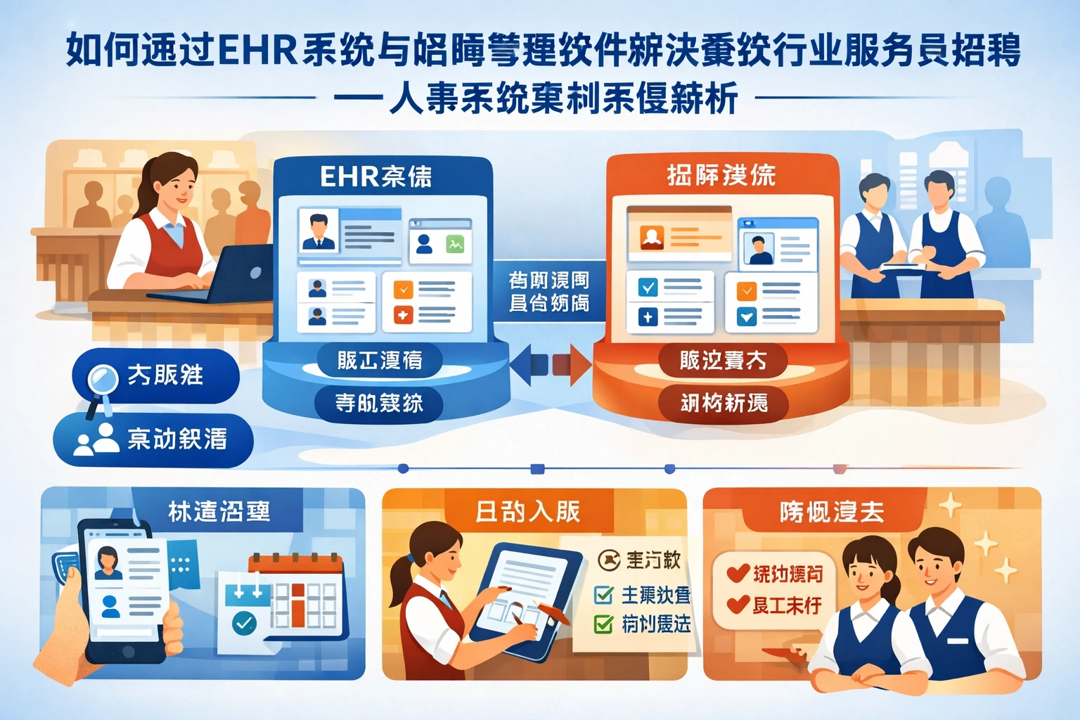 如何通过EHR系统与招聘管理软件解决餐饮行业服务员招聘难题——人事系统案例深度解析