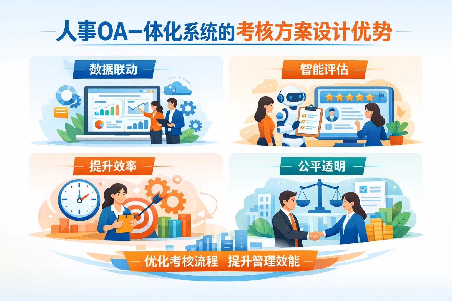 人事OA一体化系统的考核方案设计优势