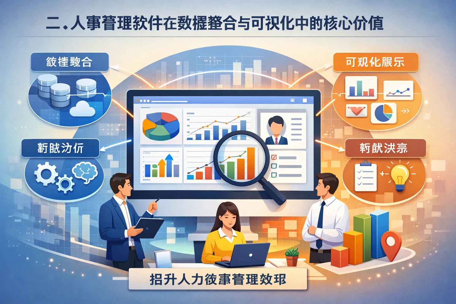 二、人事管理软件在数据整合与可视化中的核心价值