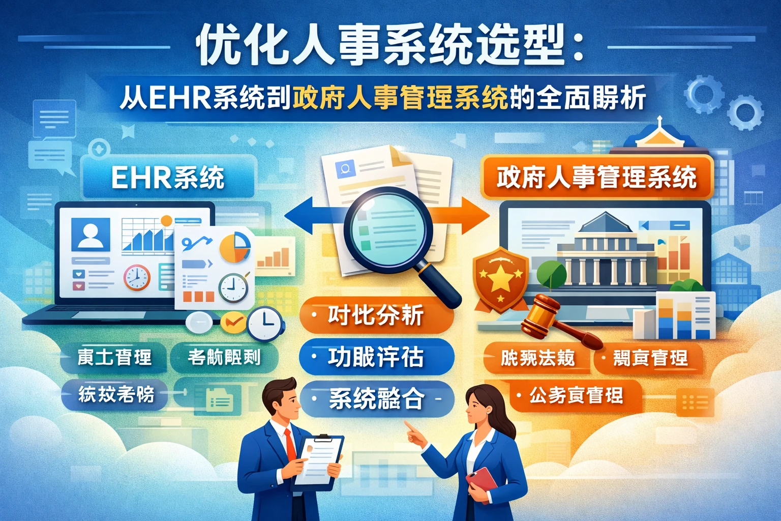 优化人事系统选型：从EHR系统到政府人事管理系统的全面解析